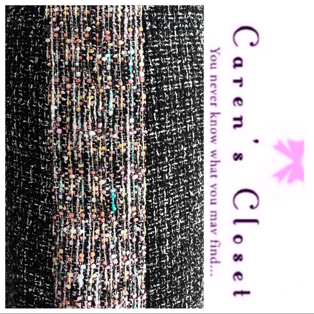 Carlisle Black Tweed Shift Mini Dress - Picture 8 of 8